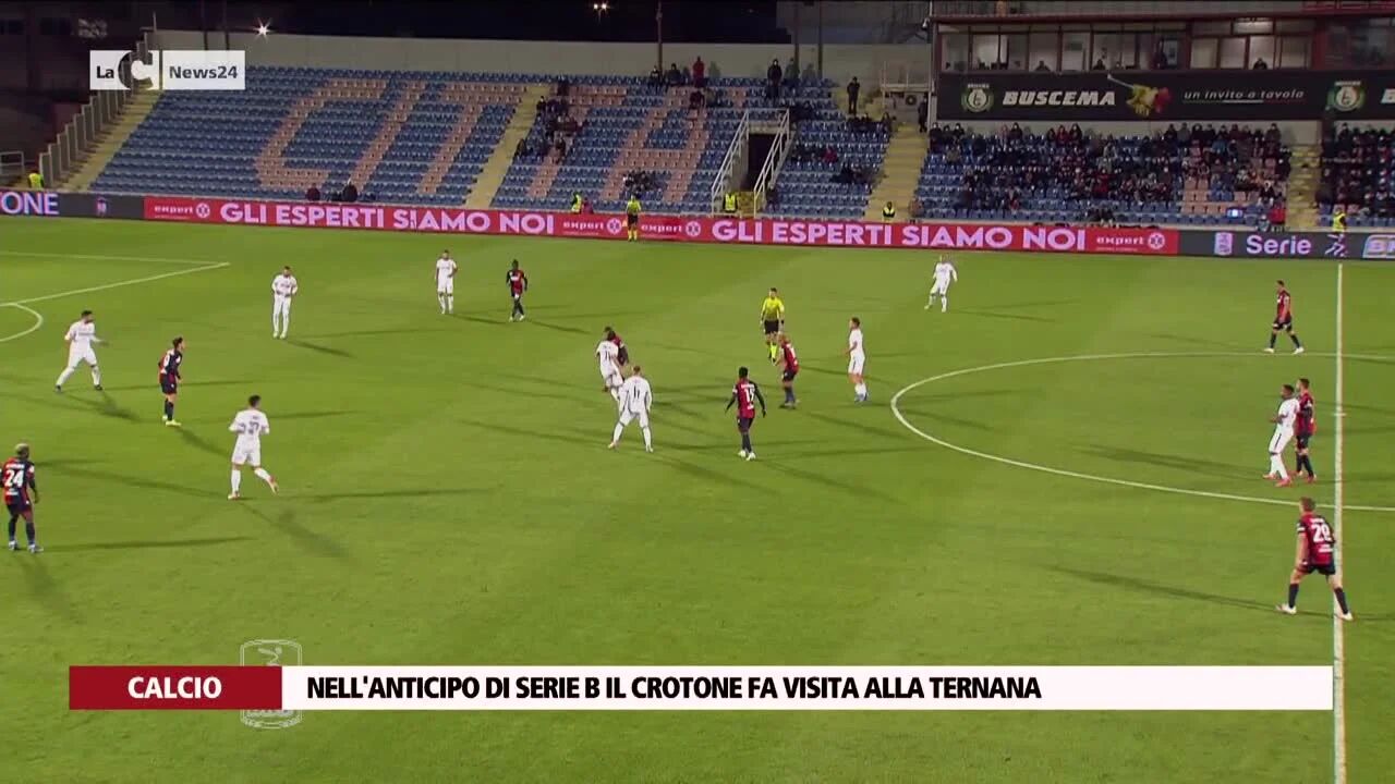 Nell'anticipo di Serie B il Crotone fa visita alla Ternana