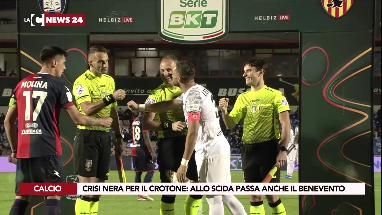 Crisi nera per il Crotone: allo Scida passa anche il Benevento