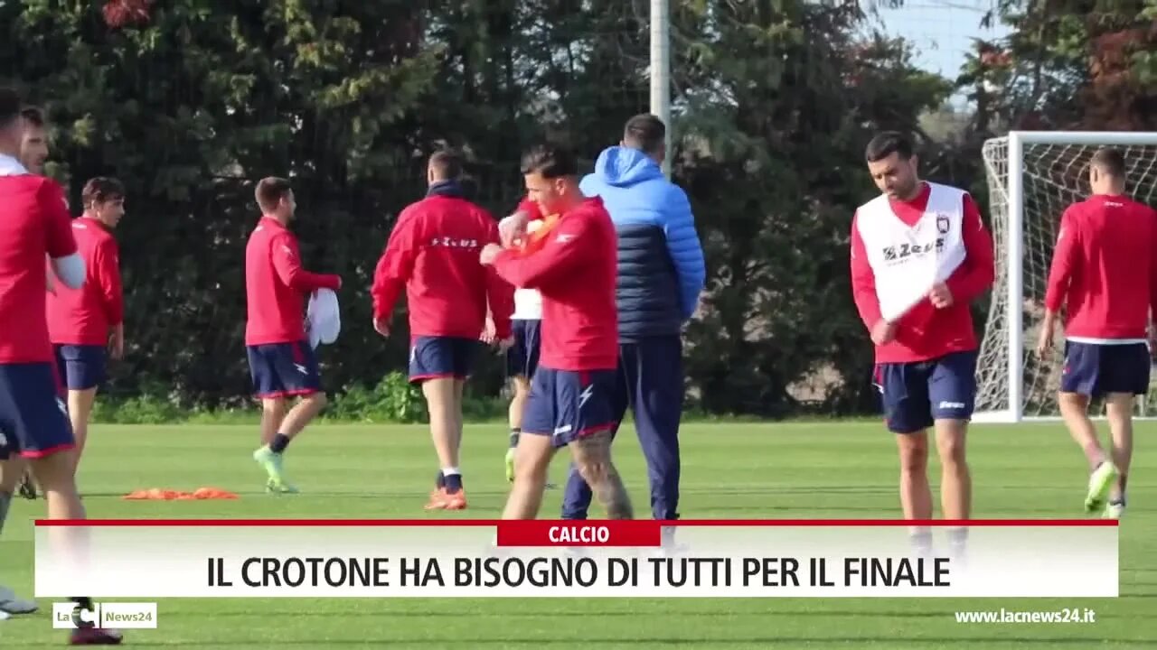 Il Crotone ha bisogno di tutti per il finale