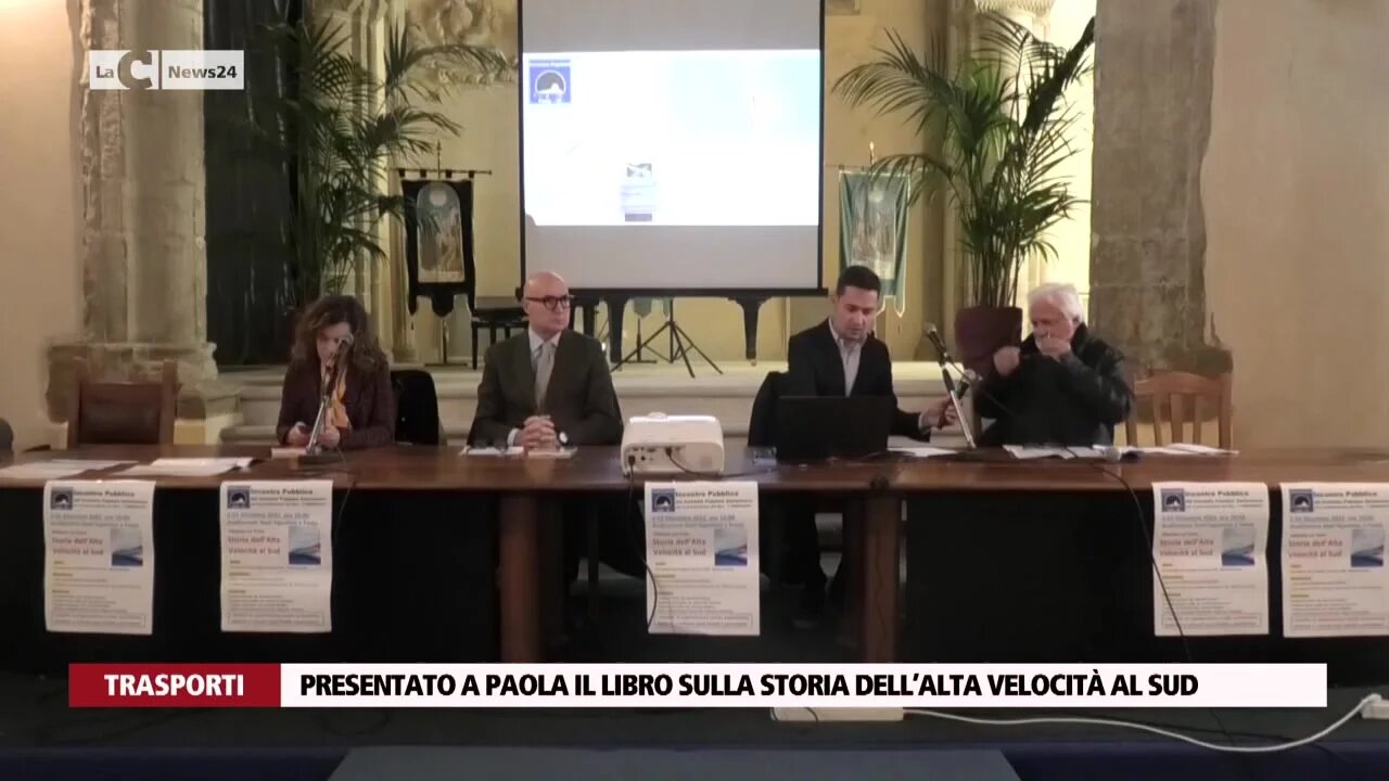 Presentato a Paola il libro sulla storia dell’alta velocità al sud