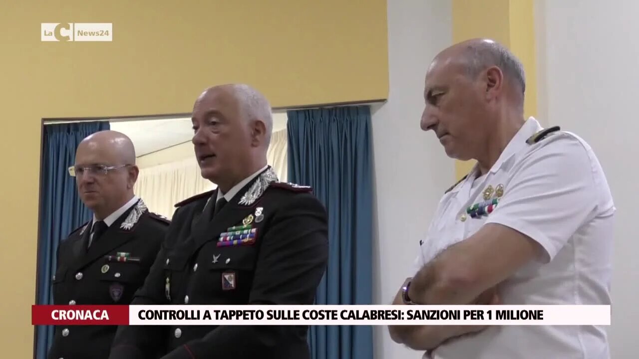 Controlli a tappeto sulle coste calabresi: sanzioni per 1 milione