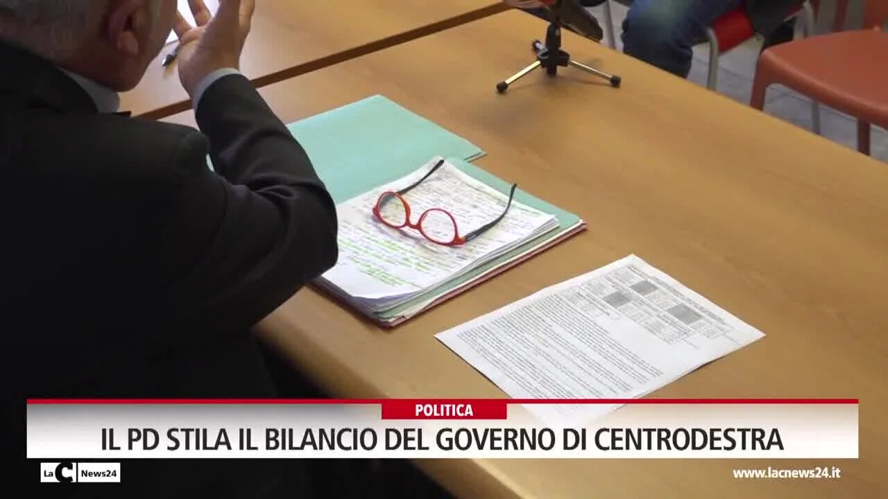 Il Pd stila il bilancio del governo di centrodestra