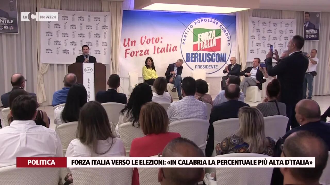 Forza Italia verso le elezioni: «In Calabria la percentuale più alta d'Italia»