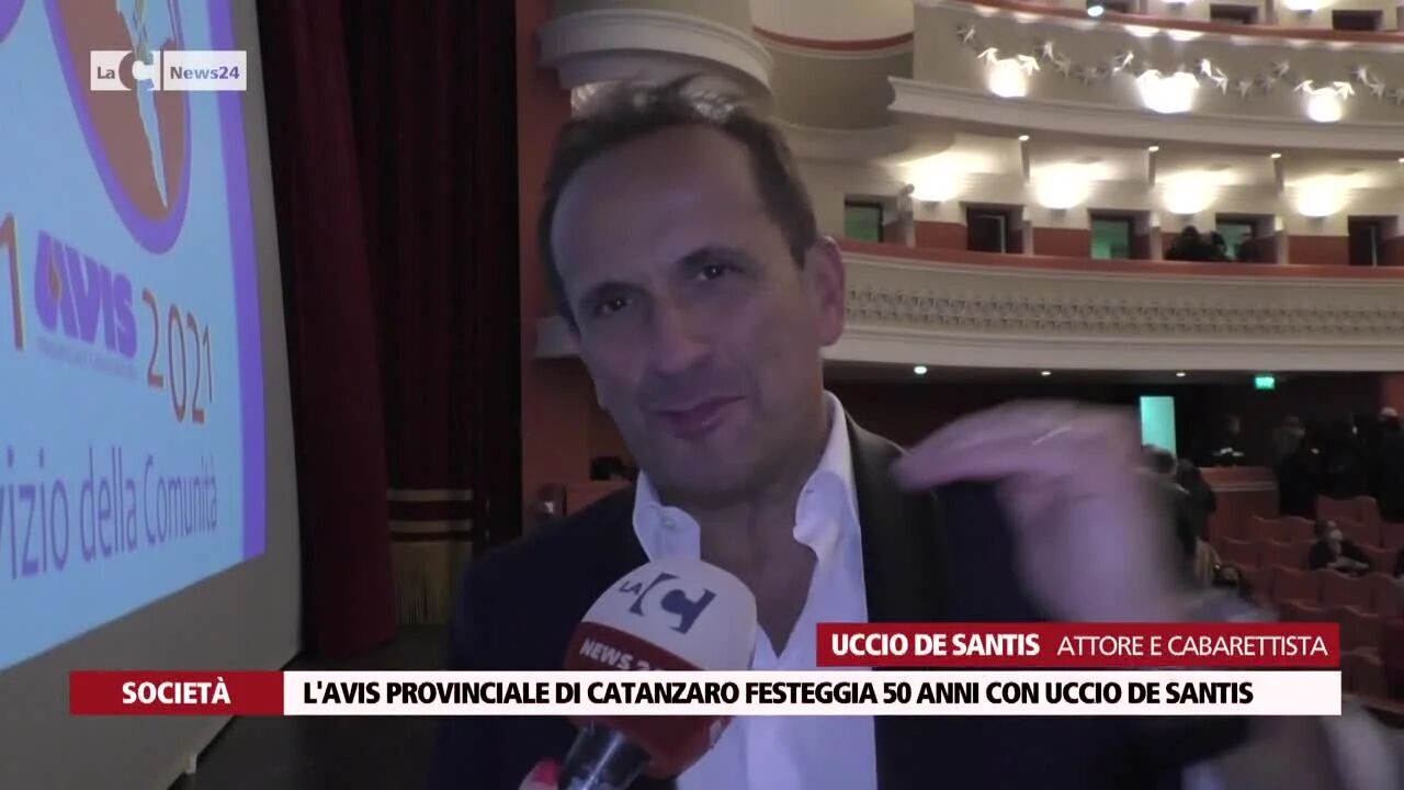 L'Avis provinciale di Catanzaro festeggia 50 anni con Uccio De Santis