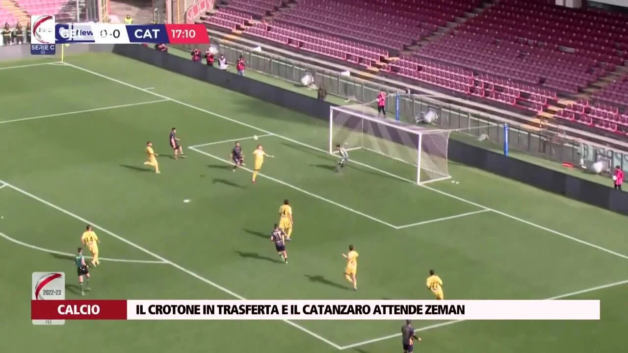 Il Crotone in trasferta e il Catanzaro attende Zeman