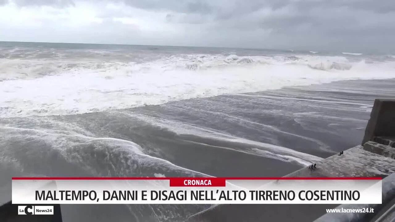 Maltempo, danni e disagi nell’alto Tirreno cosentino