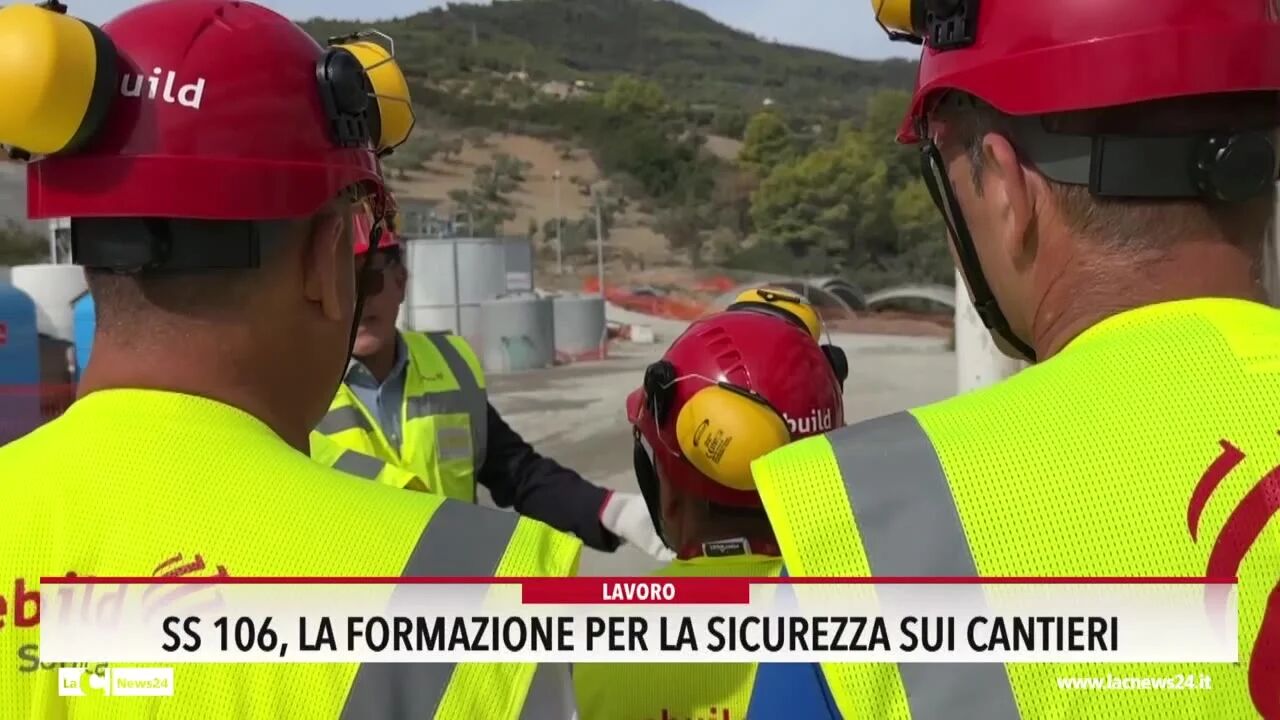SS 106, la formazione per la sicurezza sui cantieri