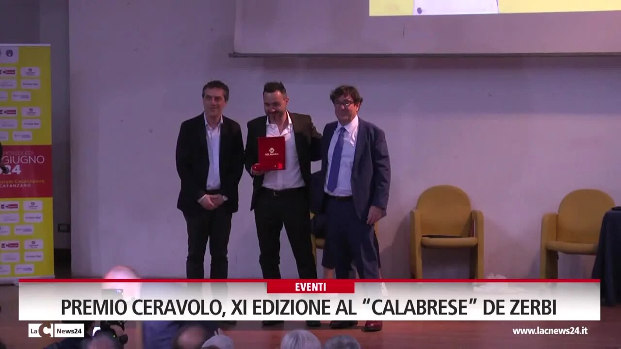 Premio Ceravolo, XI edizione al “Calabrese” De Zerbi