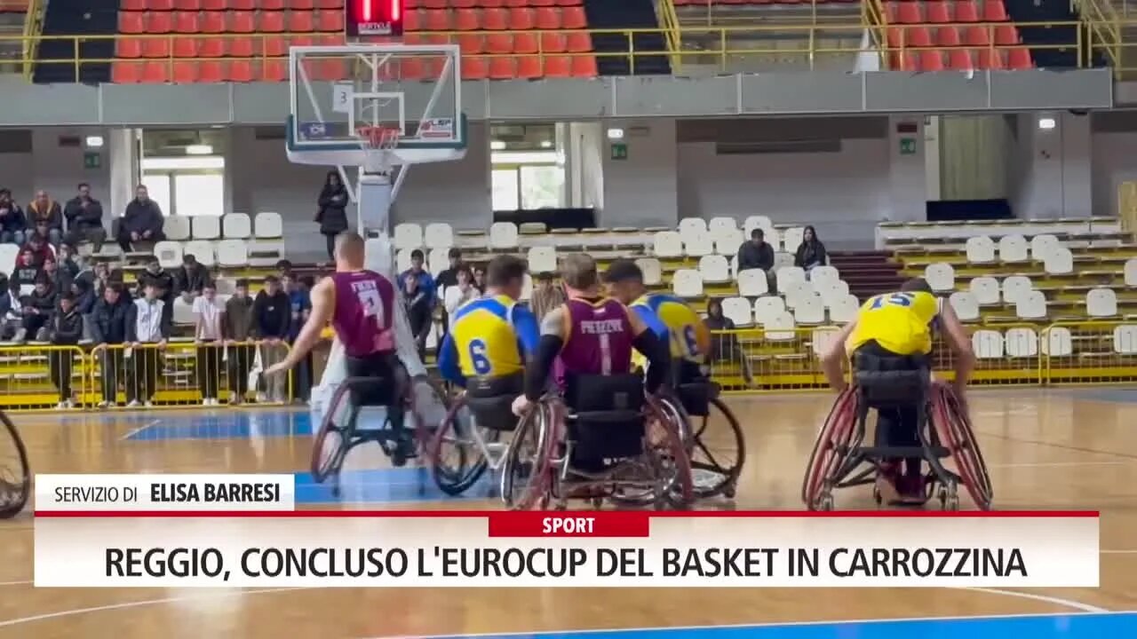 Reggio, concluso l'eurocup del basket in carrozzina