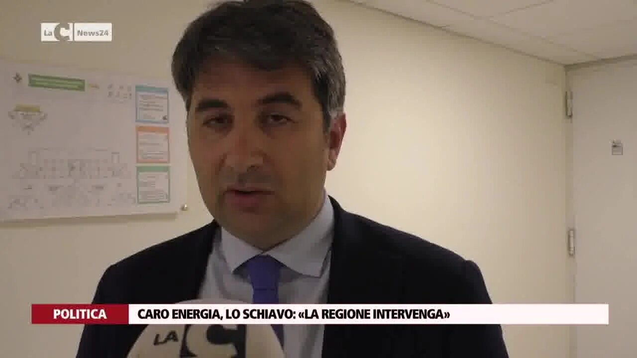 Caro energia, Lo Schiavo: «La Regione intervenga»