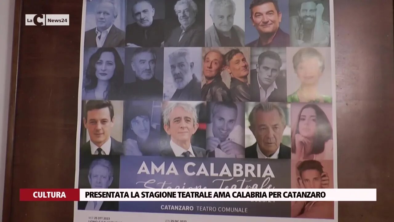 Presentata la stagione teatrale Ama Calabria per Catanzaro