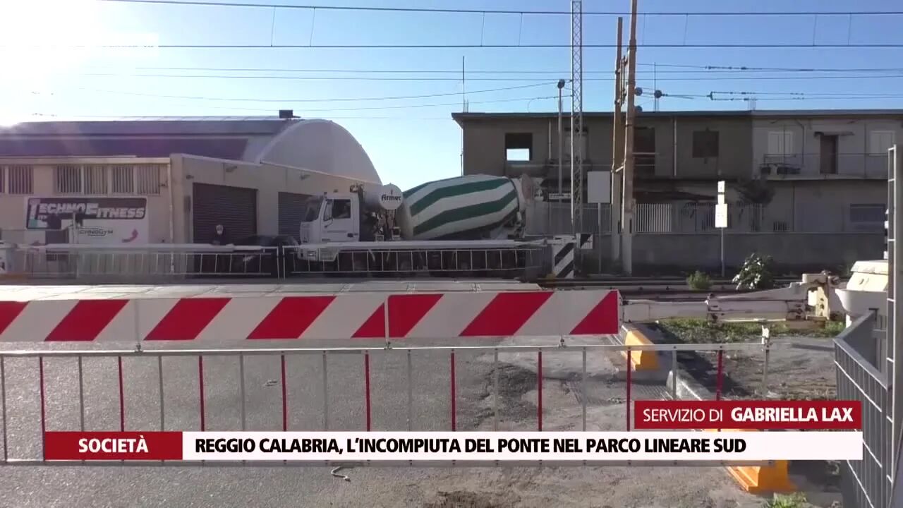 Reggio Calabria, l’incompiuta del ponte nel Parco lineare Sud 
