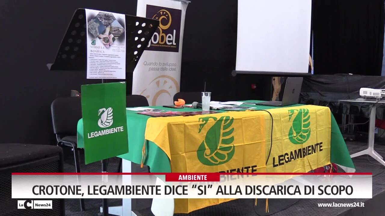 Crotone, legambiente dice “si” alla discarica di scopo