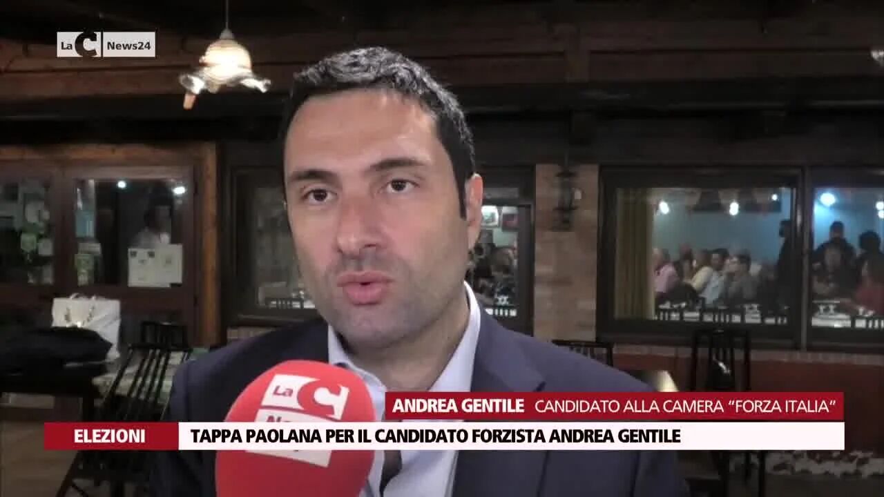 Tappa paolana per il candidato forzista Andrea Gentile