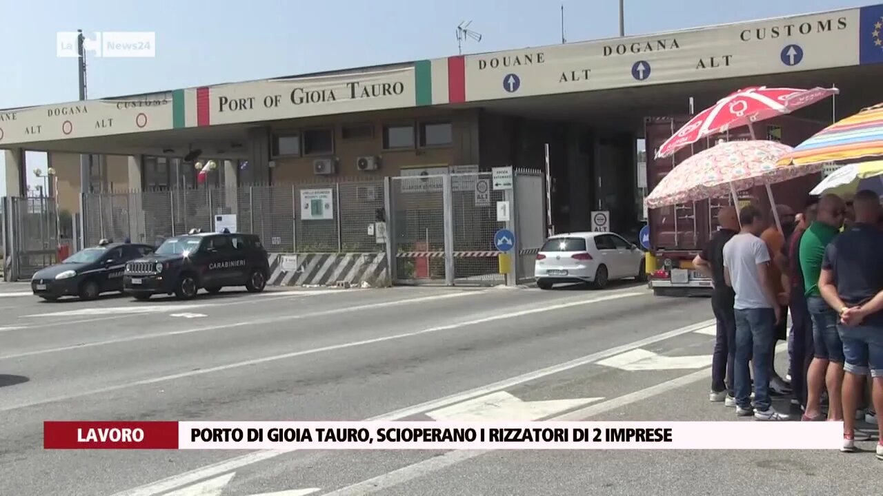 Porto di Gioia Tauro, scioperano i rizzatori di 2 imprese