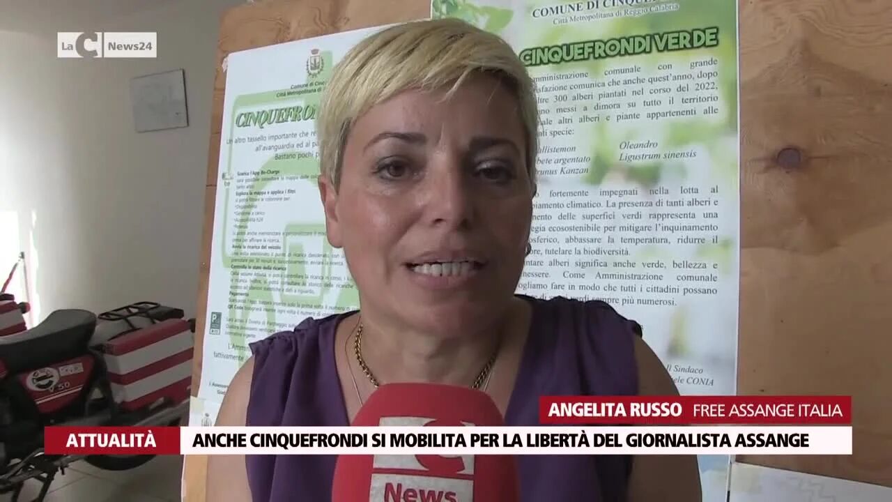Anche Cinquefrondi si mobilita per la libertà del giornalista Assange