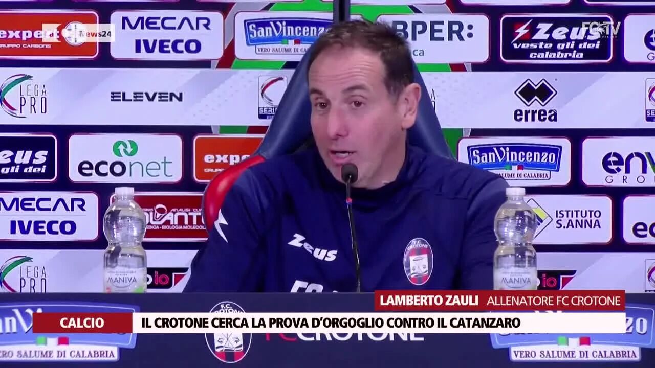 Il Crotone cerca la prova d’orgoglio contro il Catanzaro