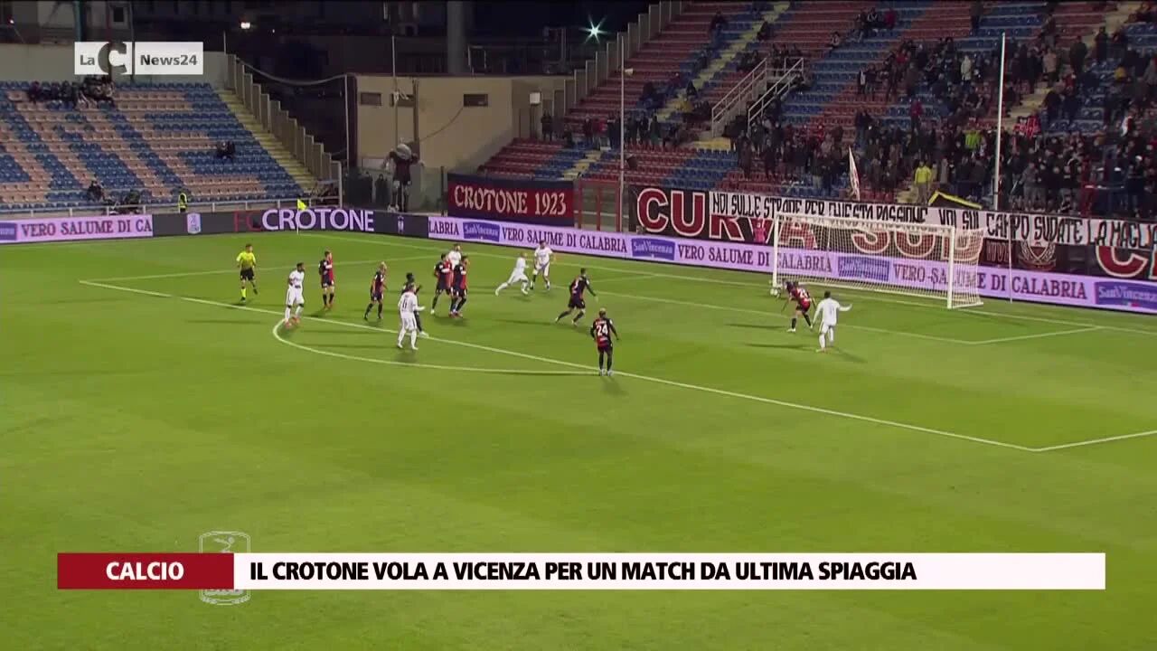 Il Crotone vola a Vicenza per un match da ultima spiaggia