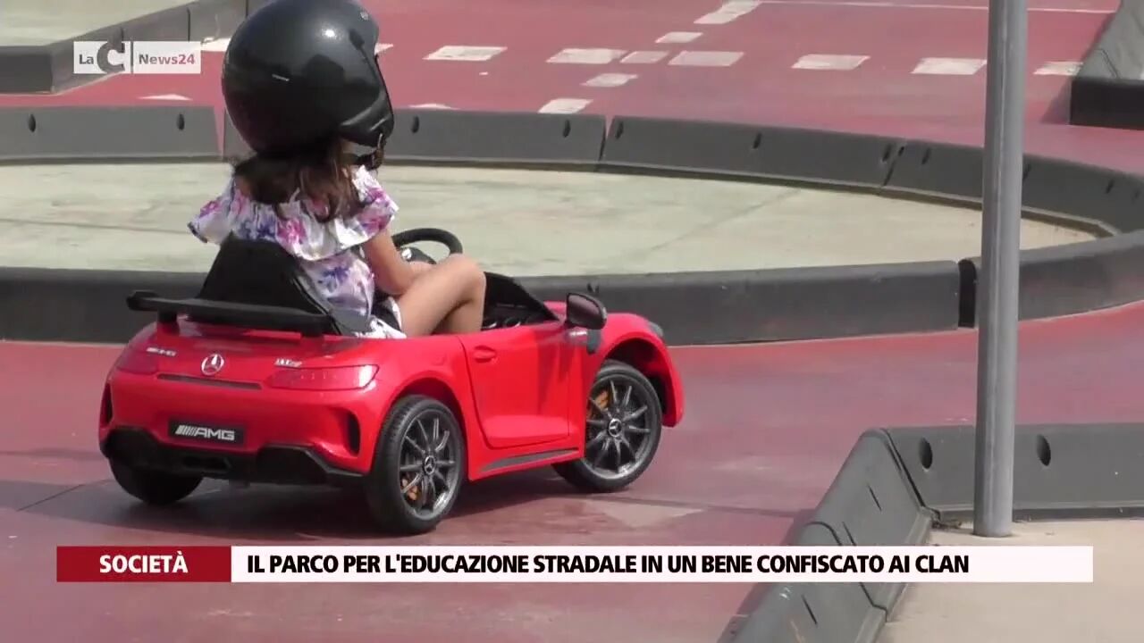 Il parco per l'educazione stradale in un bene confiscato ai clan