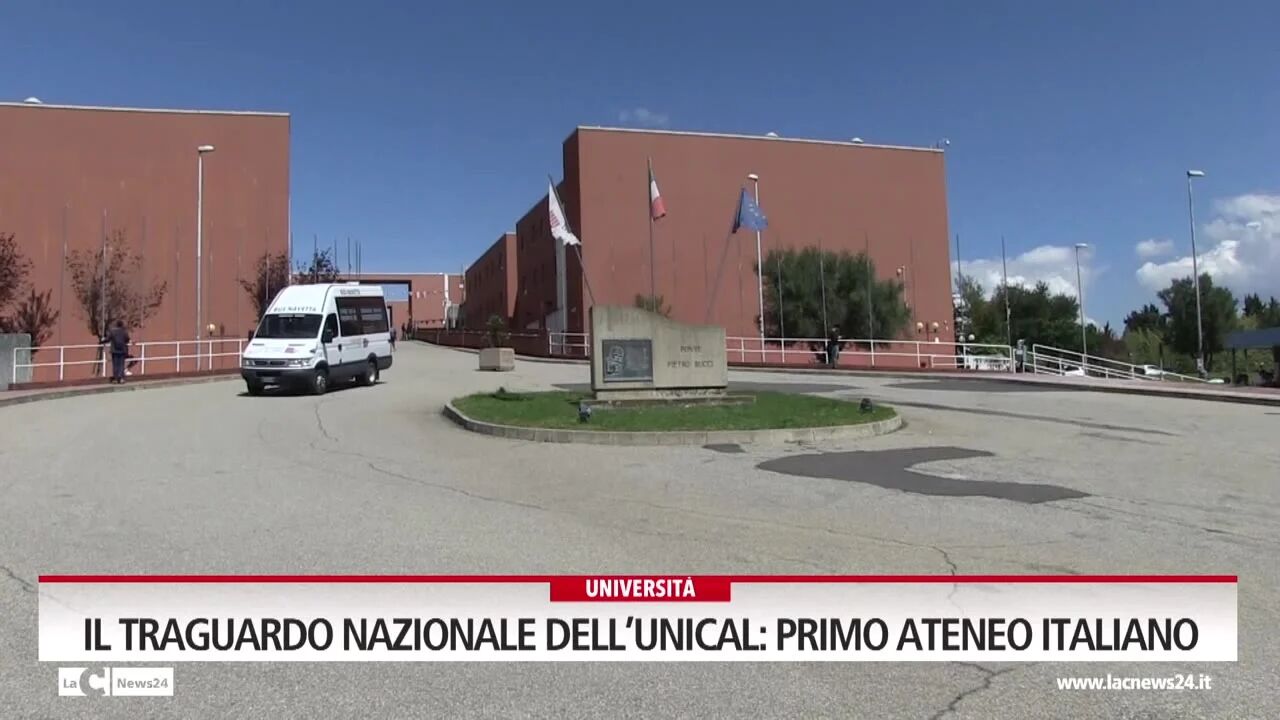 Il traguardo nazionale dell’Unical, primo ateneo italiano