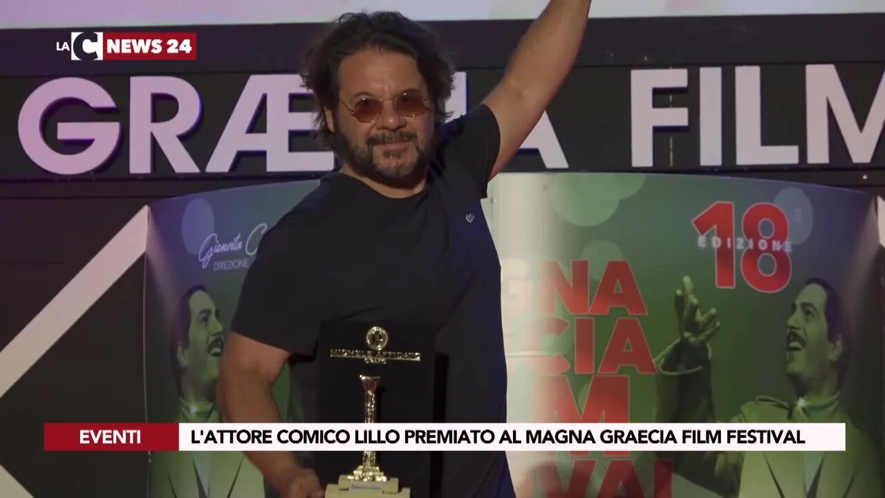 L'attore comico Lillo premiato al Magna graecia film festival