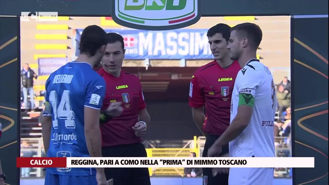 Reggina, pari a Como nella “prima” di Mimmo Toscano