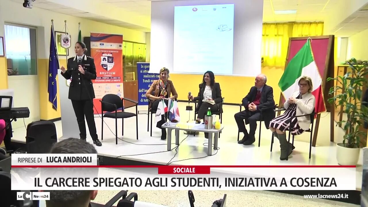 Il carcere spiegato agli studenti, iniziativa a Cosenza