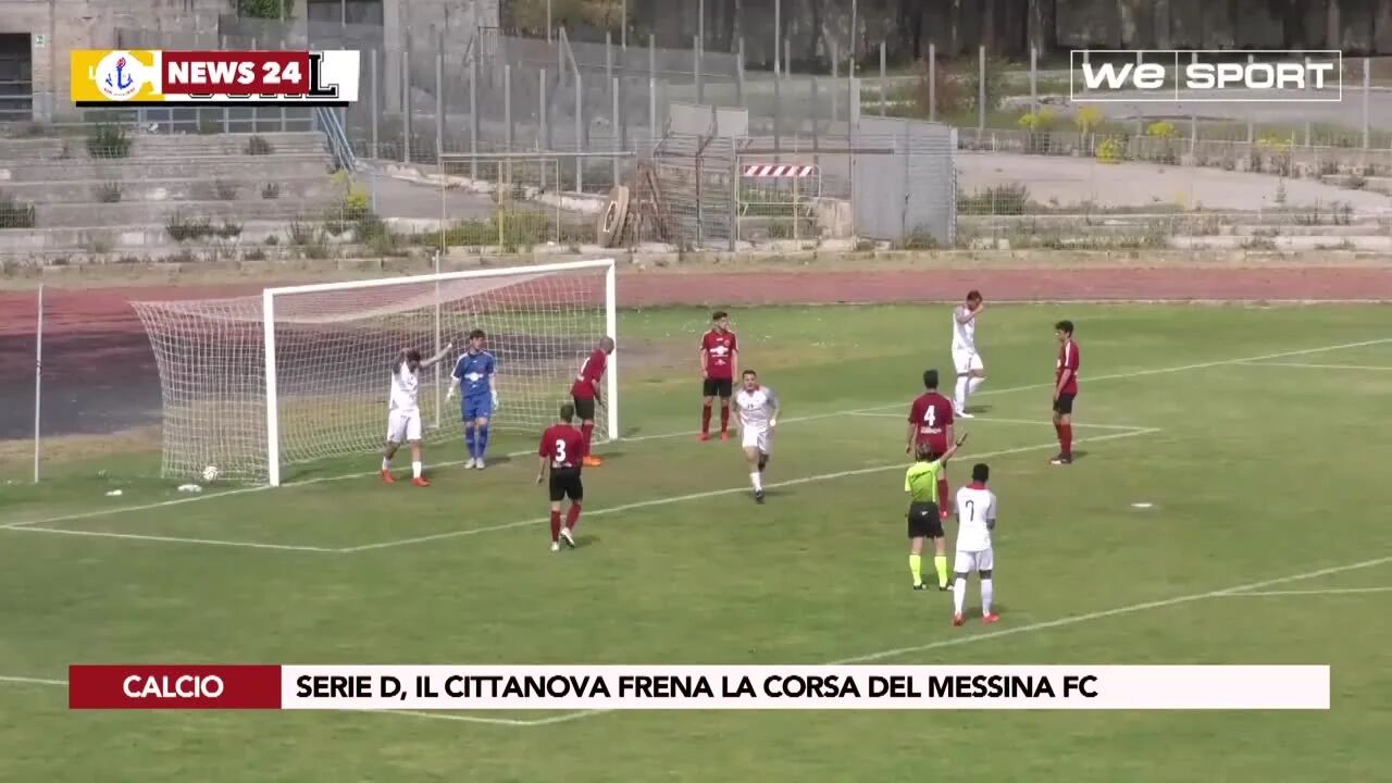 Serie D, il Cittanova frena la corsa del Messina FC