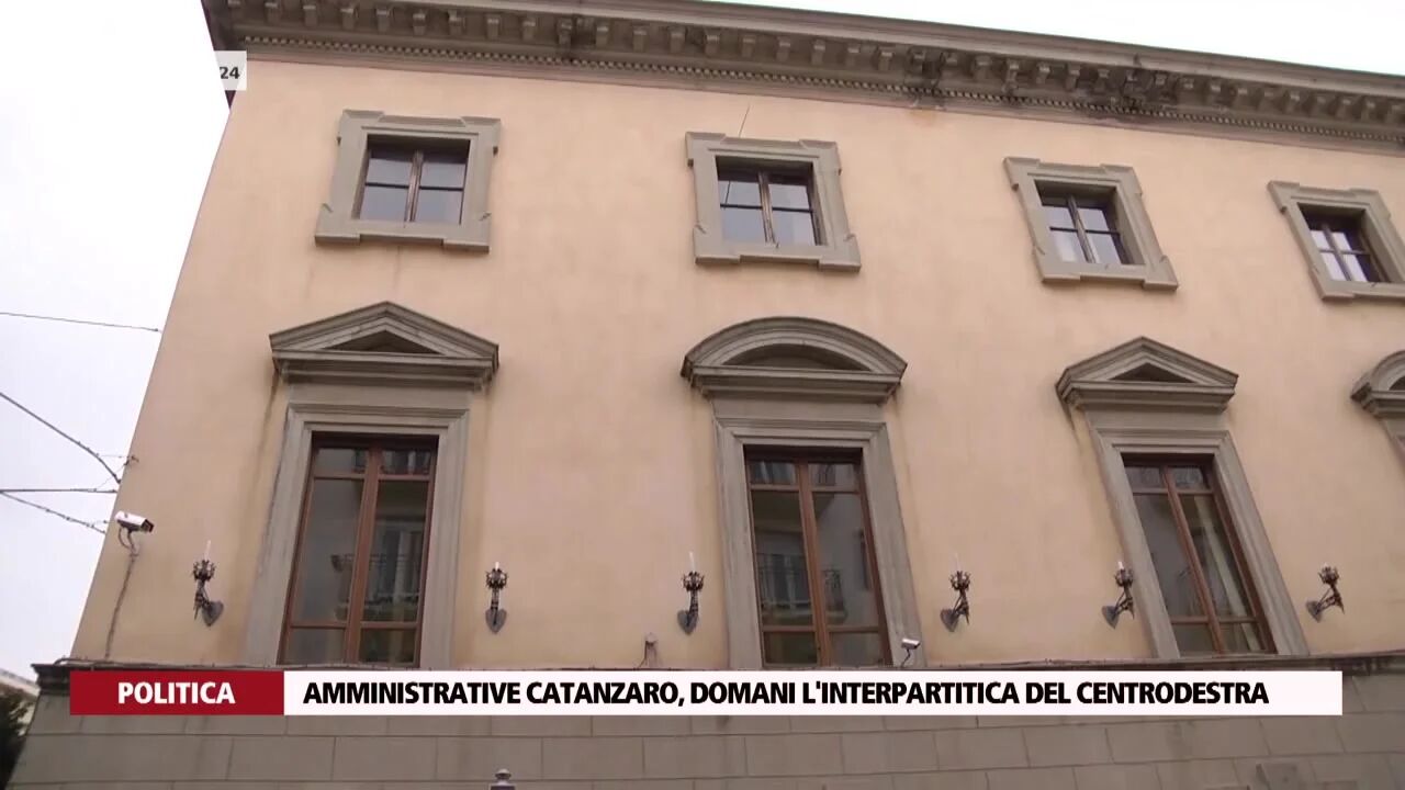Amministrative Catanzaro, domani l'interpartitica del centrodestra