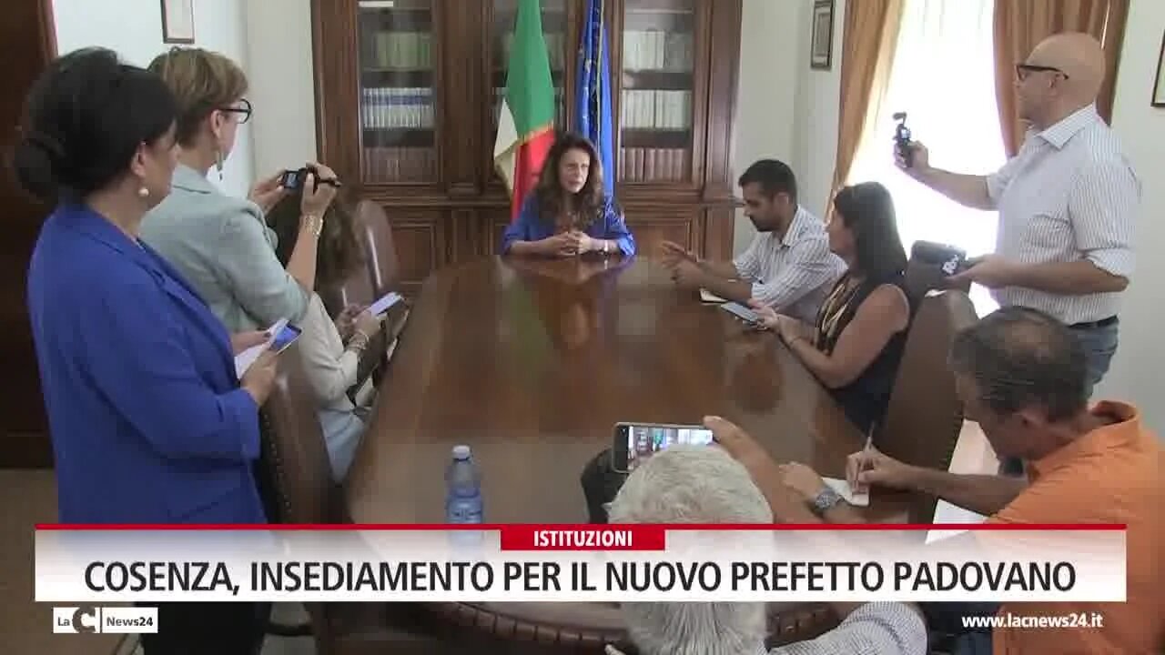 Cosenza, insediamento per il nuovo prefetto Padovano