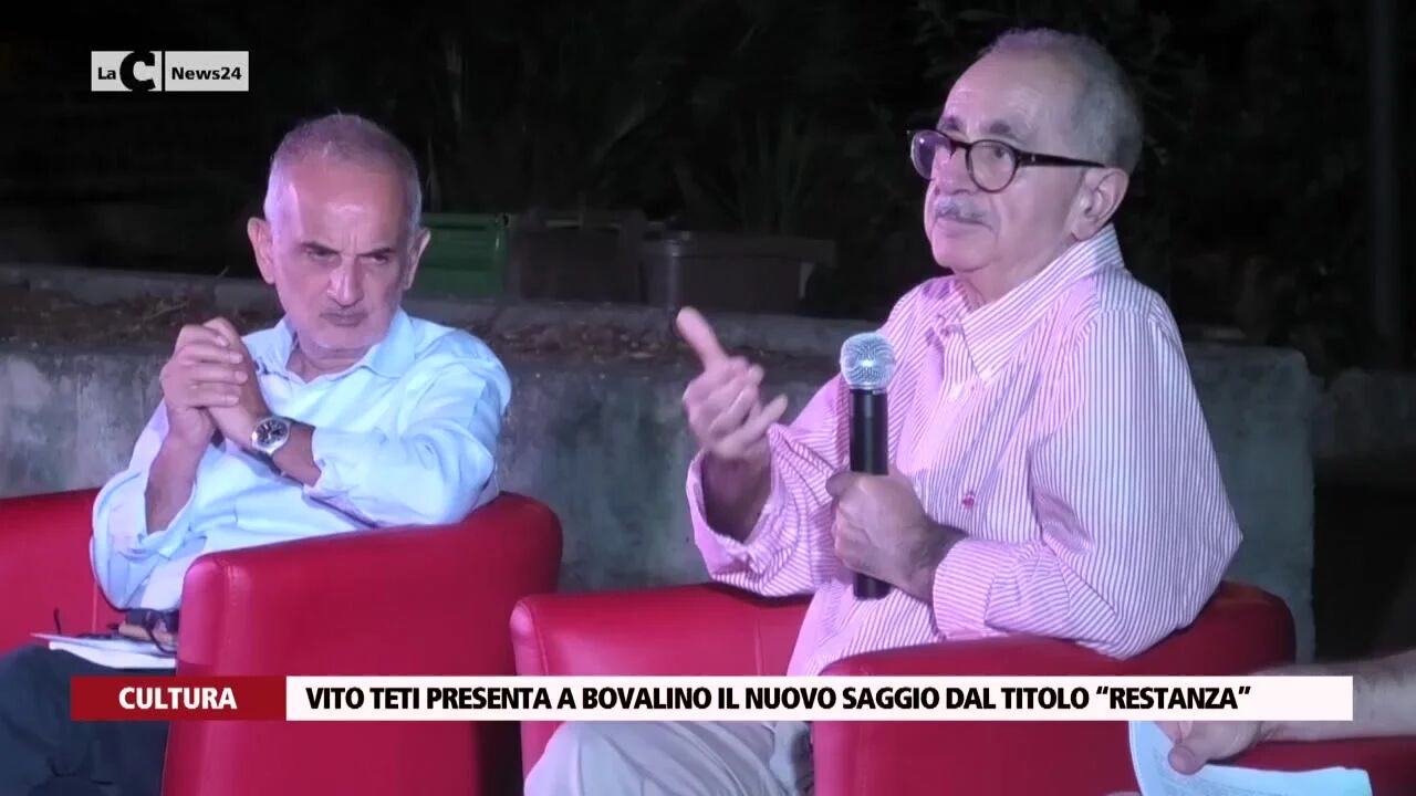 Vito Teti presenta a Bovalino il nuovo saggio dal titolo “Restanza”