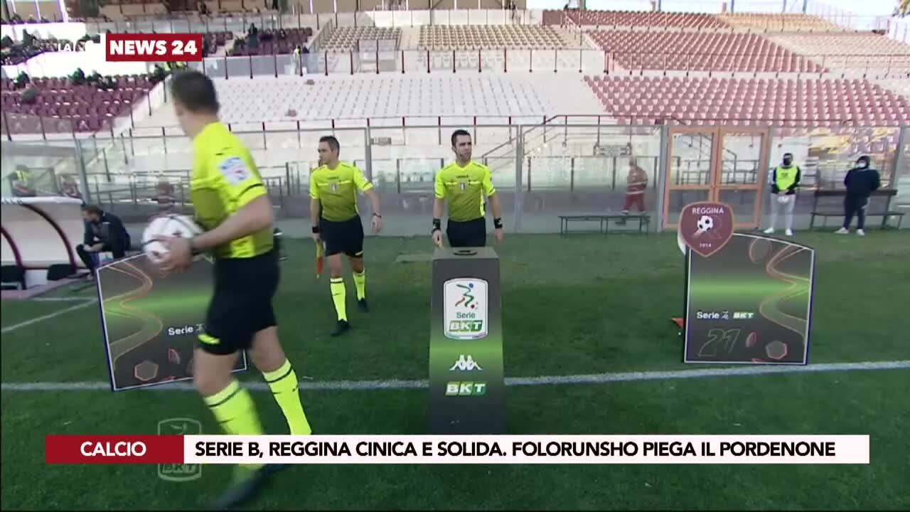 Serie B, Reggina cinica e solida. Folorunsho piega il Pordenone