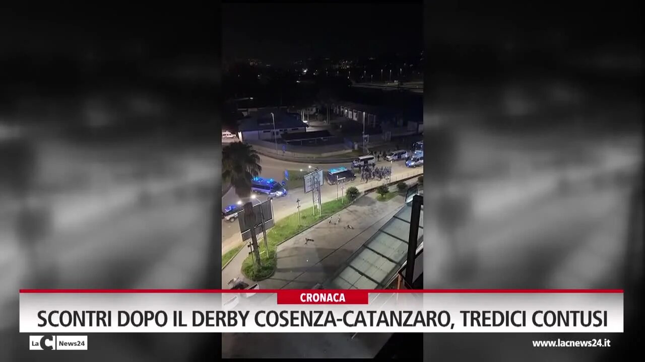 Scontri dopo il derby Cosenza-Catanzaro, tredici contusi