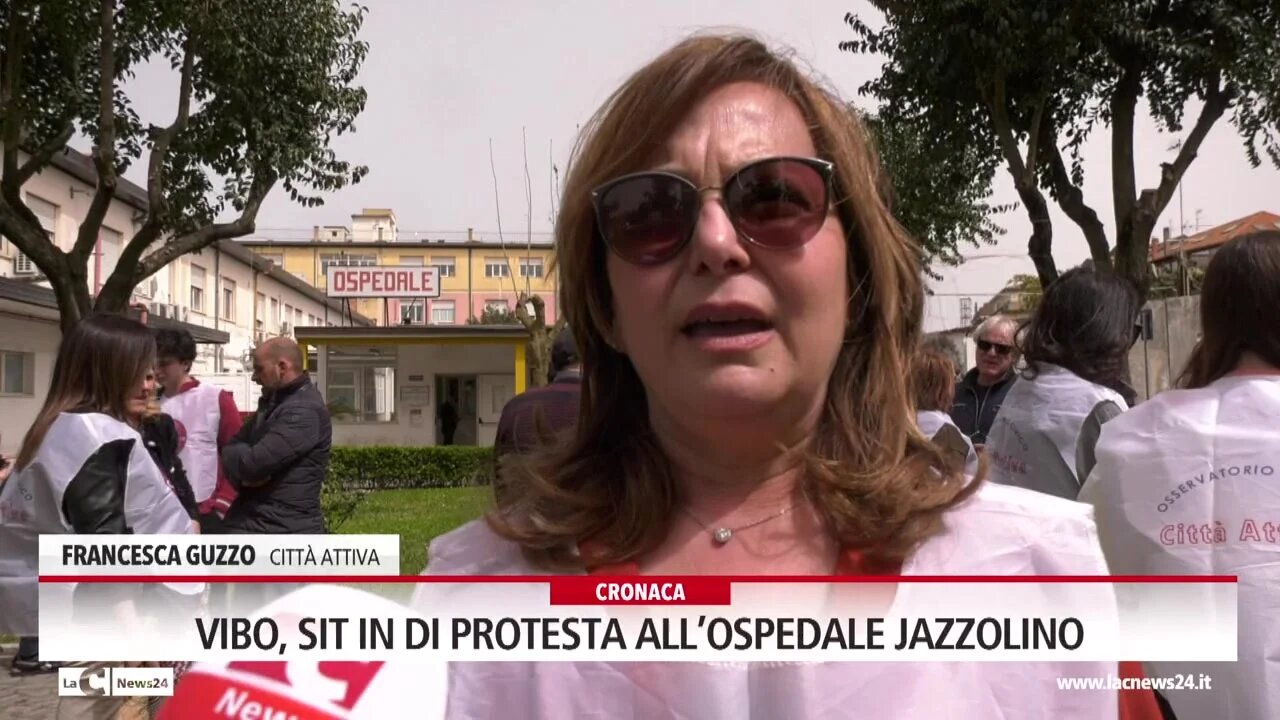 Vibo, sit in di protesta all’ospedale Jazzolino