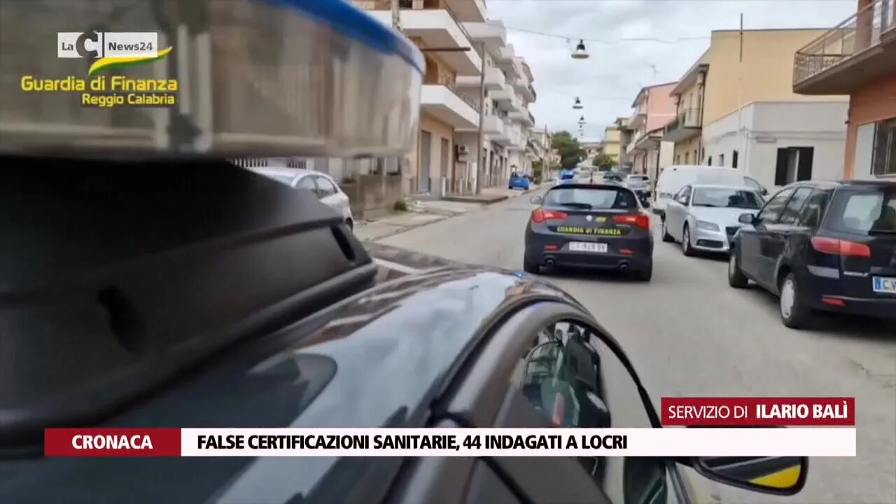 False certificazioni sanitarie, 44 indagati a Locri