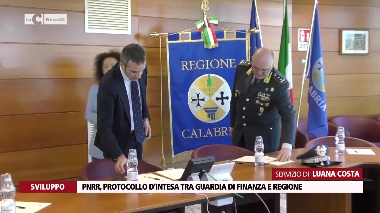 Pnrr, protocollo d’intesa tra Guardia di Finanza e Regione