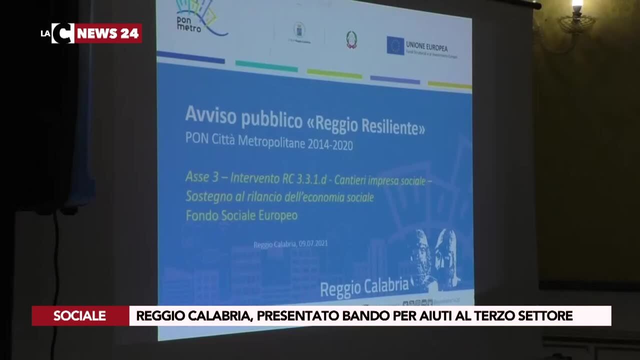 Reggio Calabria, presentato bando per aiuti al terzo settore