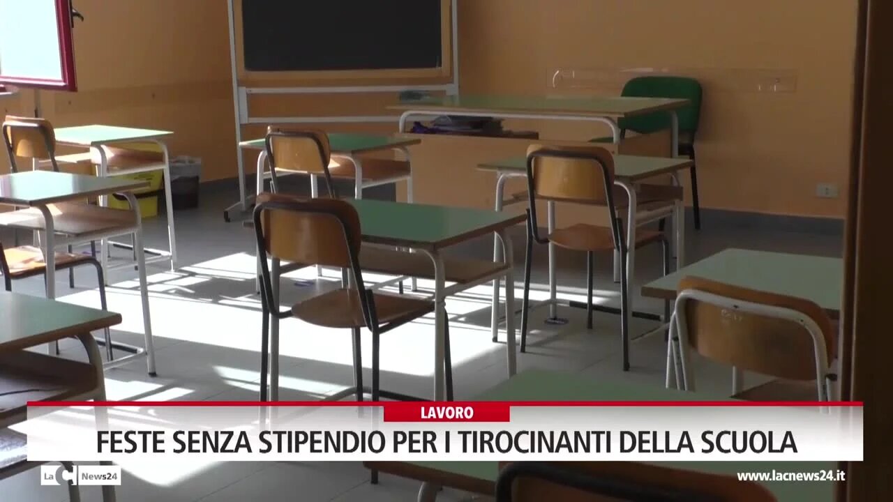 Feste senza stipendio per i tirocinanti della scuola