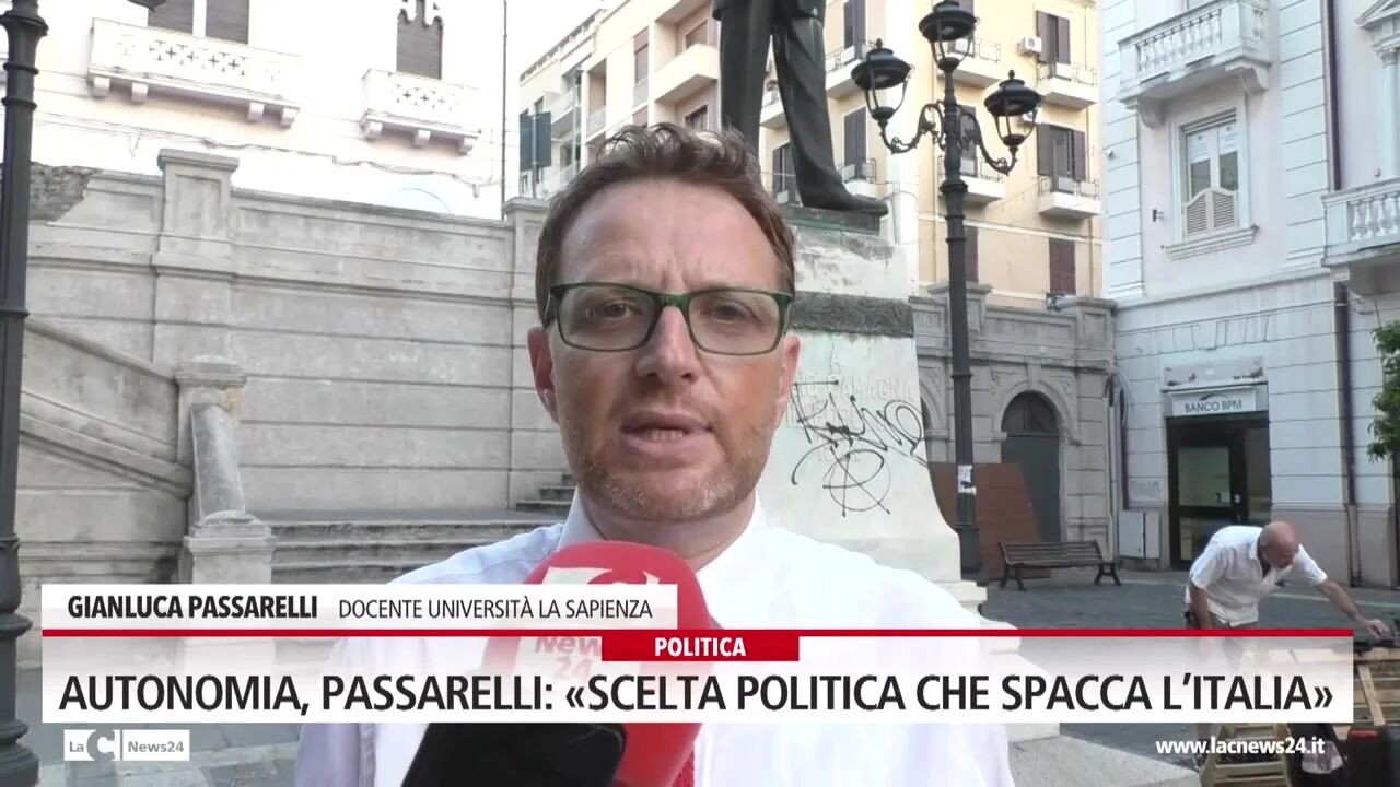 Autonomia, per Passarelli scelta politica che spacca l’Italia
