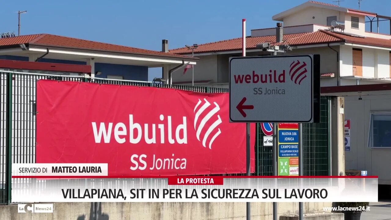 Villapiana, sit in per la sicurezza sul lavoro