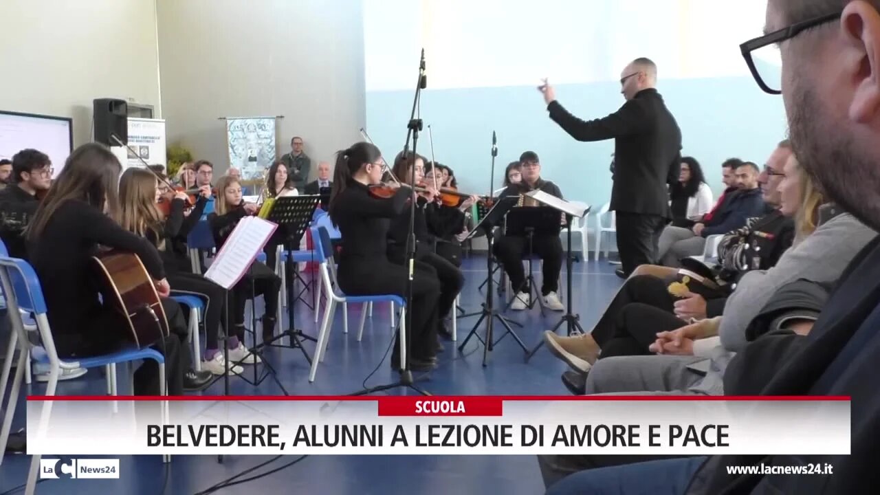 Belvedere, alunni a lezione di amore e pace