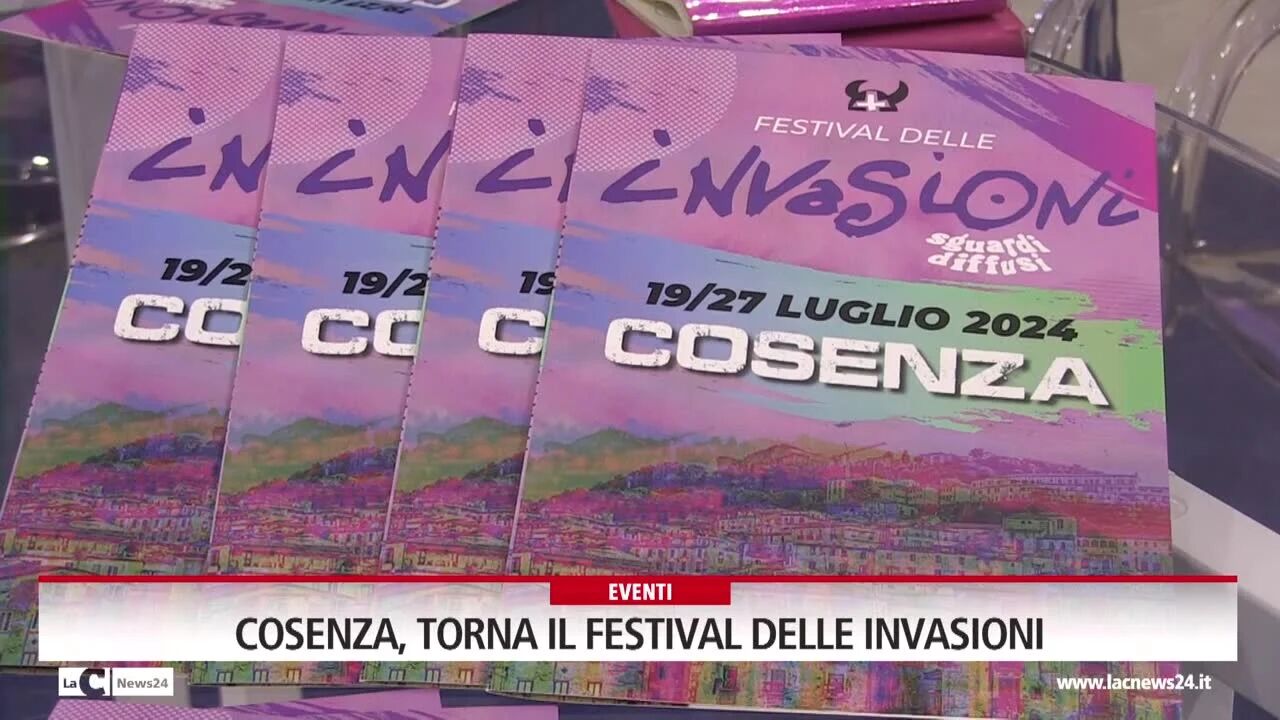 Cosenza, torna il festival delle invasioni