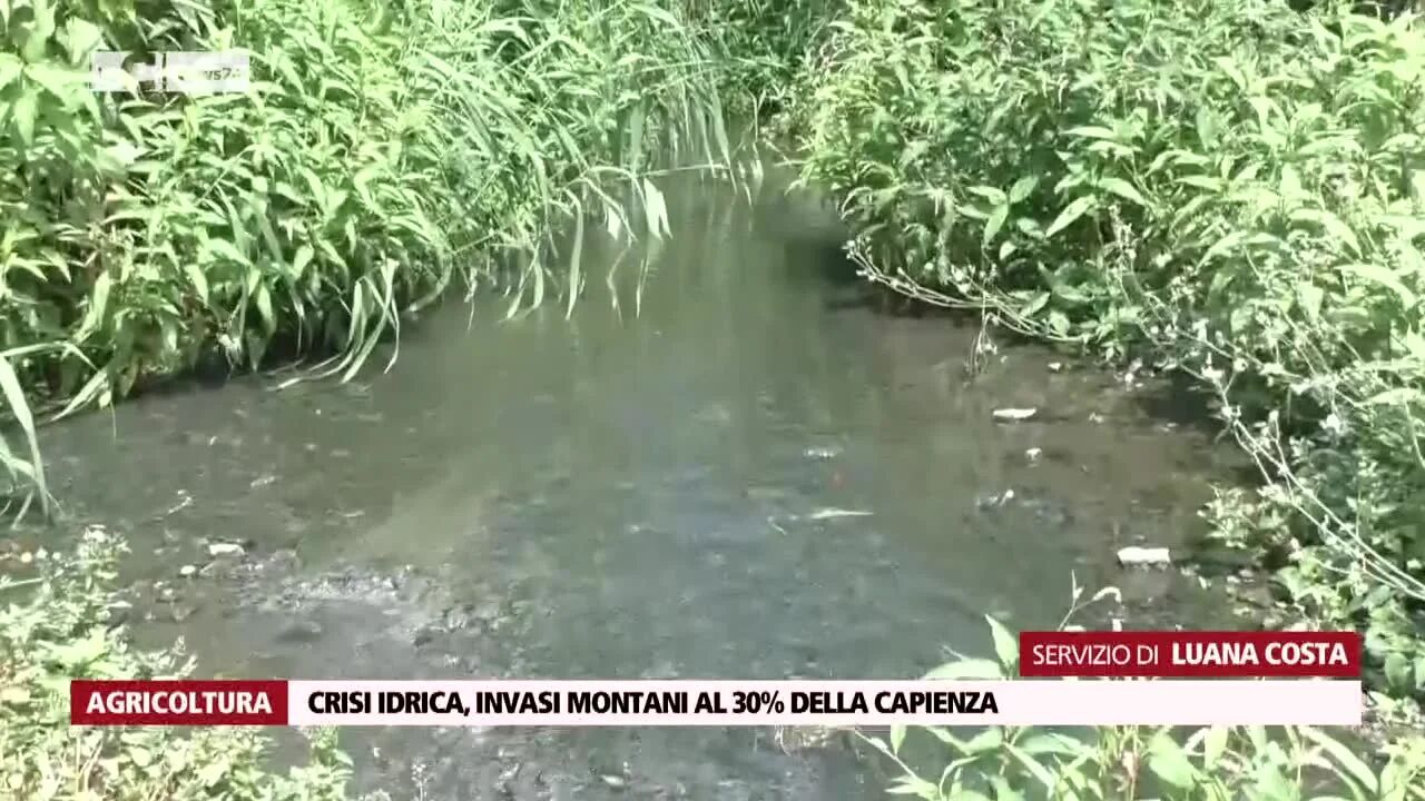 Crisi idrica, invasi montani al 30% della capienza