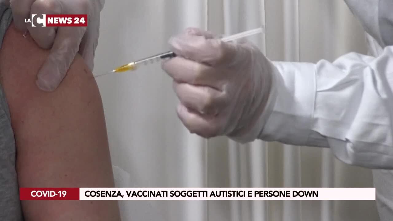 Cosenza, vaccinati soggetti autistici e persone down