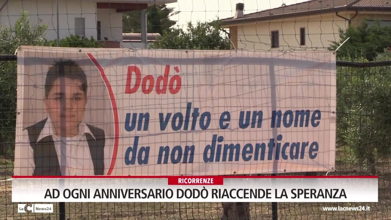 Ad ogni anniversario Dodò riaccende la speranza