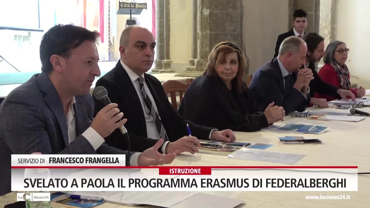 Svelato a Paola il programma Erasmus di Federalberghi