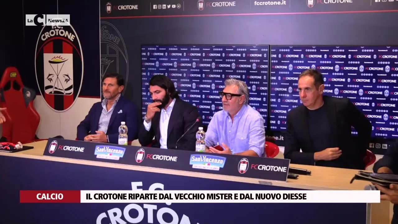 Il Crotone riparte dal vecchio mister e dal nuovo diesse