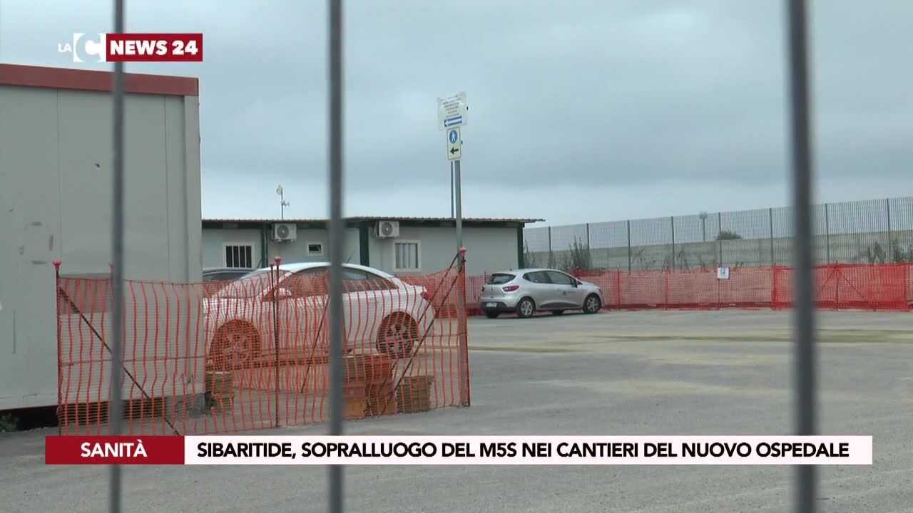Sibaritide, sopralluogo del M5s nei cantieri del nuovo ospedale