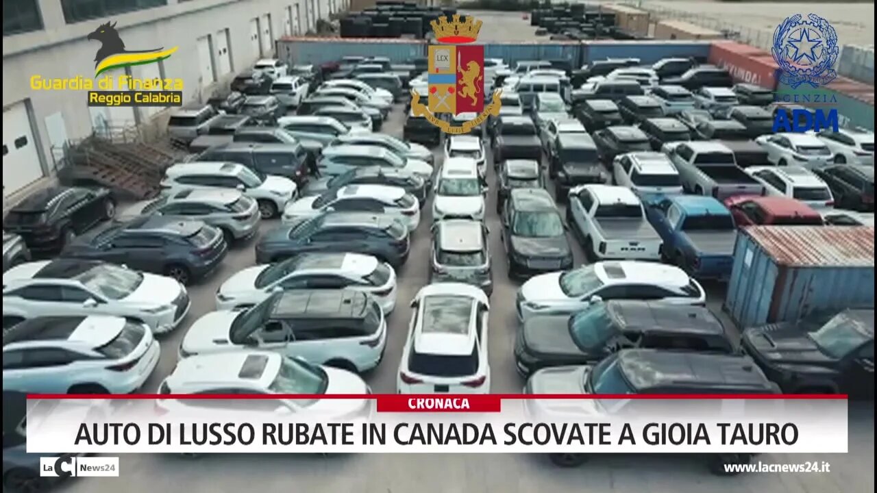 Auto di lusso rubate in Canada scovate a Gioia Tauro