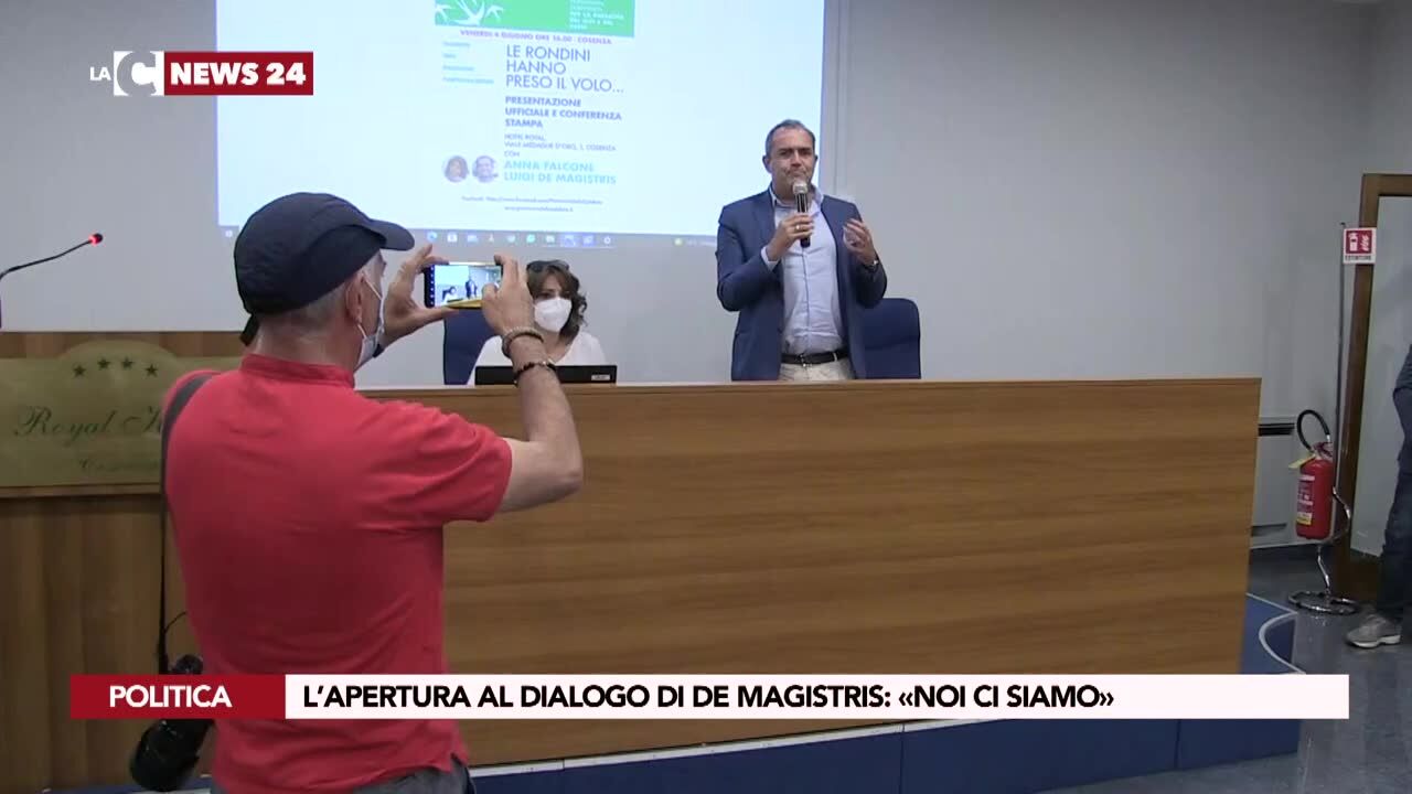 L’apertura al dialogo di De Magistris, «Noi ci siamo»